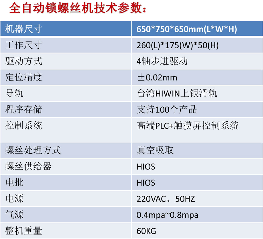 全自动锁螺丝机